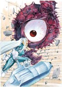 一智和智原作、渡辺義彦作画「バーサスアース」のカット。