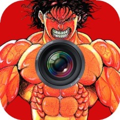 アプリ「バキカメラッッ!!」のアイコン。