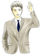 いがわうみこ「青の糸 赤の三角 白い糸」予告カット