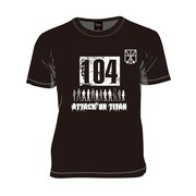「『進撃の巨人』× 193t デザインTシャツ [変異]」のフロントデザイン。(c)諫山創／講談社