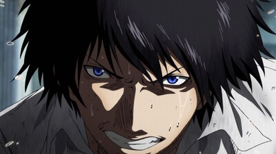 サンデーCM劇場でアニメ化された「今際の国のアリス」の場面写真。