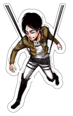 「進撃の巨人」11巻特装版に付くシールの一部。