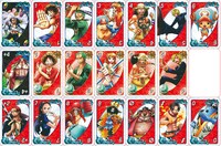 「ウノワンピース ログスピン」のカード。(c)尾田栄一郎／集英社・フジテレビ・東映アニメーション(c)2013 Mattel, Inc. All Rights Reserved.
