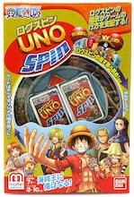 「ウノワンピース ログスピン」パッケージ。(c)尾田栄一郎／集英社・フジテレビ・東映アニメーション(c)2013 Mattel, Inc. All Rights Reserved.