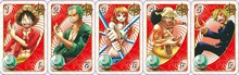 「ウノワンピース ログスピン」のカード。(c)尾田栄一郎／集英社・フジテレビ・東映アニメーション(c)2013 Mattel, Inc. All Rights Reserved.