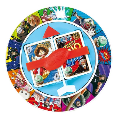 「ウノワンピース ログスピン」のルーレット。(c)尾田栄一郎／集英社・フジテレビ・東映アニメーション(c)2013 Mattel, Inc. All Rights Reserved.
