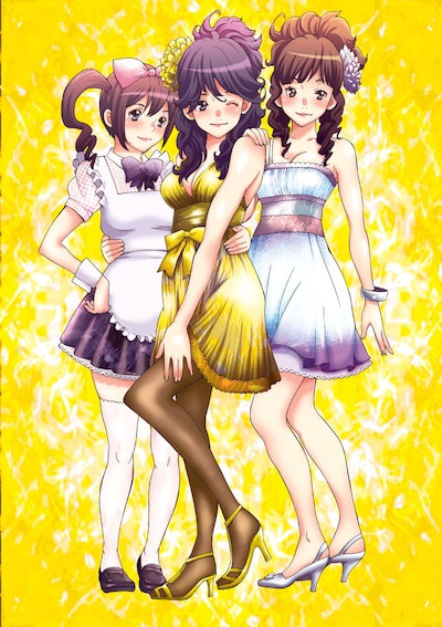 玉越博幸の新連載「ラブ嬢～やっぱりご延長ですか!?～」カット。