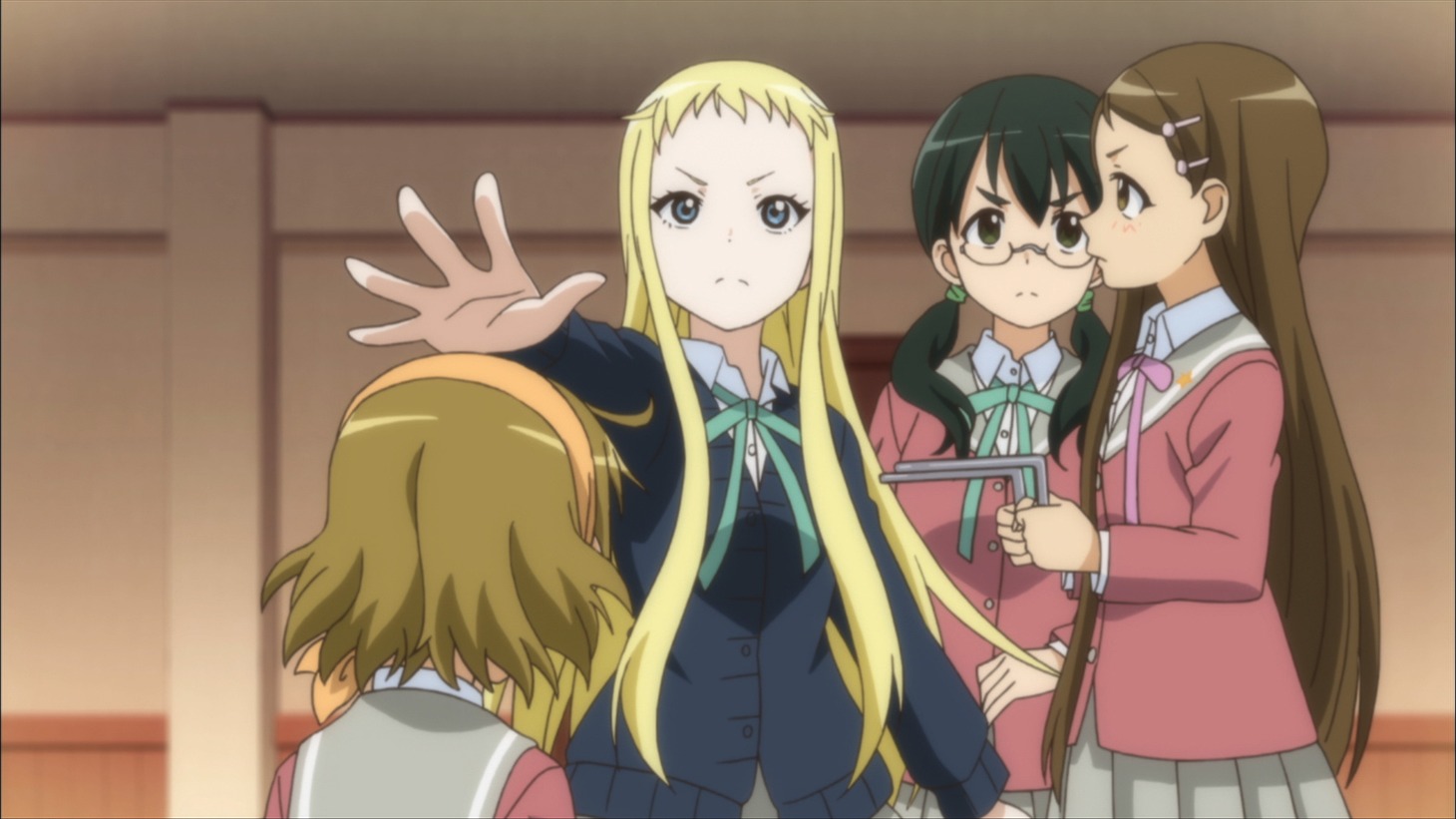 アニメ「ステラ女学院高等科C3部（しーきゅーぶ）」第2話先行カット。(c)月眠/ステラ女学院保護者会