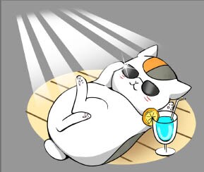 「夏目友人帳」LINEスタンプの1つ。