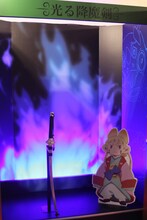 「青の祓魔師」コーナーでは、キャラクターたちと記念撮影が可能。(c)加藤和恵／集英社・「青の祓魔師」製作委員会・MBS