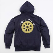 「ジョジョの奇妙な冒険 スピードワゴン財団パーカ」ネイビー (c)荒木飛呂彦/集英社・ジョジョの奇妙な冒険製作委員会