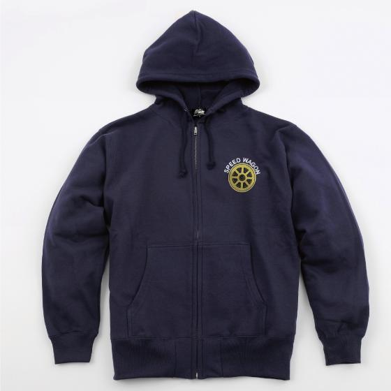 「ジョジョの奇妙な冒険 スピードワゴン財団パーカ」ネイビー (c)荒木飛呂彦/集英社・ジョジョの奇妙な冒険製作委員会