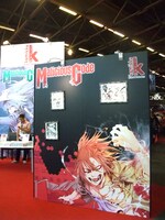 コミック社ブースでは「マリシャスコード」の複製原画も展示された。