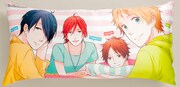 「虹色デイズ」夏樹、恵一、智也、剛が描かれた抱き枕。