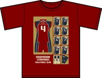 「Uniform Icon」Tシャツ（libero red）の表面。