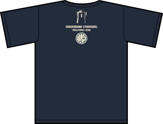 「Uniform Icon」Tシャツ（spiker slate）の裏面。