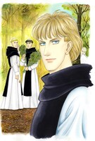 プリンセスGOLD8月号に掲載されている、青池保子「修道士ファルコ」のカット。