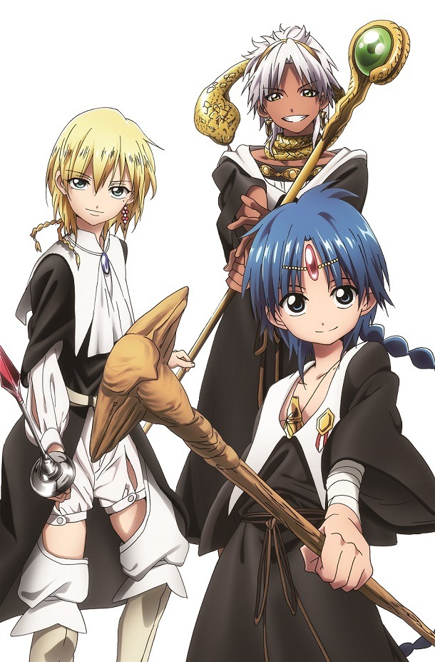TVアニメ「マギ」新シリーズのビジュアル。週刊少年サンデー33号にはこのビジュアルを用いたポスターが付属している。(C)大高忍／小学館・マギII製作委員会・MBS