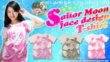 「美少女戦士セーラームーンface柄Tシャツ」(C)Naoko Takeuchi(C)武内直子・PNP・東映アニメーション