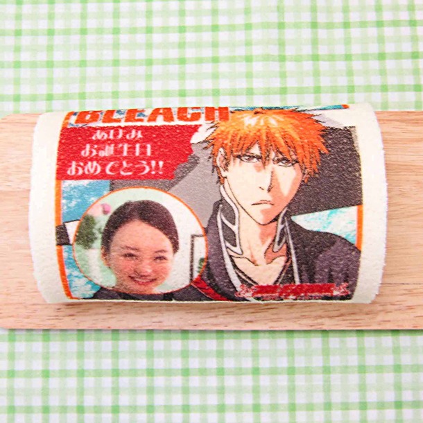 「BLEACH」の「プリロール」に写真とメッセージをプリントしたもの。(c)久保帯人／集英社・テレビ東京・dentsu・ぴえろ