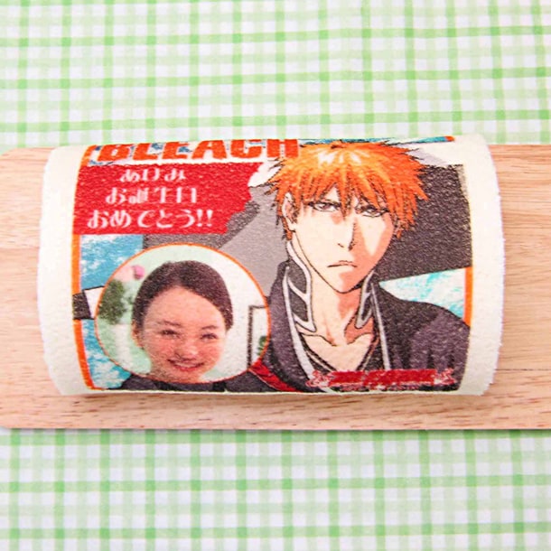 「BLEACH」の「プリロール」に写真とメッセージをプリントしたもの。(c)久保帯人／集英社・テレビ東京・dentsu・ぴえろ