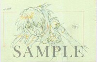 「ヱヴァンゲリヲン新劇場版：Q」C-0021修正原画。「エヴァンゲリオン展」松屋銀座(C)カラー