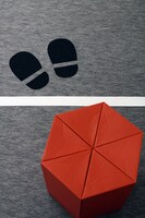 「なりきりキャラひろば」の撮影位置指定サイン。(c)藤子プロ