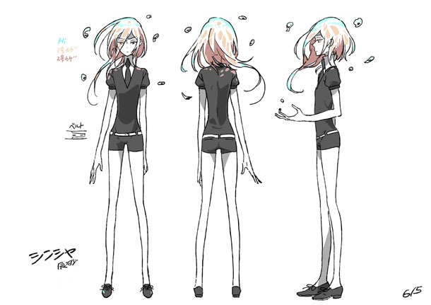 キャラクターの設定画。