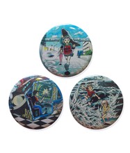 「わたしは真悟トートバック」にランダムで1つ付属する缶バッジ。(c)楳図かずお