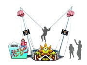 バルーンアトラクション「ONE PIECE ゴムゴムのバンジー」(c)SHUEISHA Inc. All rights reserved.