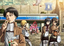 ローソン「進撃の巨人キャンペーン」キービジュアル (c)諫山創・講談社／「進撃の巨人」製作委員会