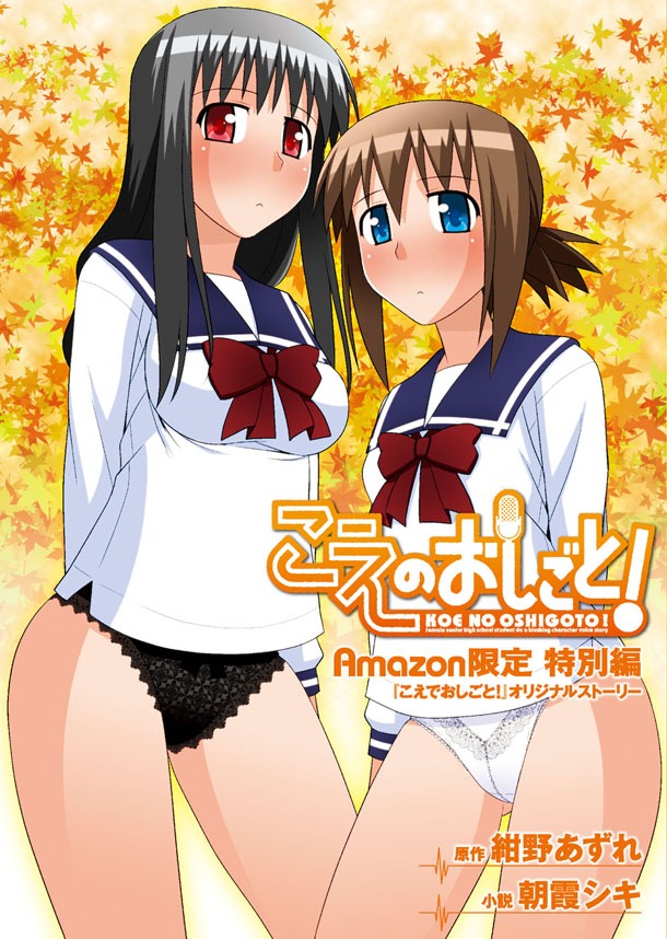 「こえでおしごと！」10巻のAmazon限定版。未公開の脚本とラフ画資料集が付いてくる。1974円。