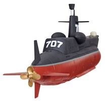 「サブマリン707」の1/144サイズソフトビニール製ディスプレイモデル。 (C)小沢さとる・あとりえ太陽市場