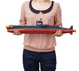 「サブマリン707」の1/144サイズソフトビニール製ディスプレイモデル。 (C)小沢さとる・あとりえ太陽市場