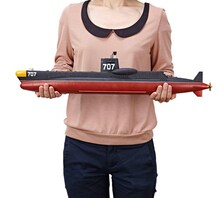 「サブマリン707」の1/144サイズソフトビニール製ディスプレイモデル。 (C)小沢さとる・あとりえ太陽市場