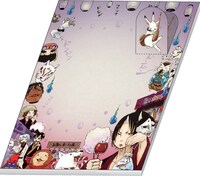 E賞「地獄フェスティバルメモ＆キャラクター語録しおり」の地獄フェスティバルメモ。(C)江口夏実／講談社