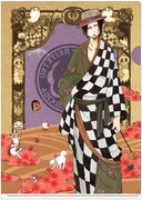 F賞「雑誌切り抜き風クリアファイル&キャラクター語録しおり」のクリアファイル。(C)江口夏実/講談社