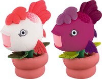 ダブルチャンスキャンペーンで50名に当たる「金魚草&ざわめくトルコ石ぬいぐるみ」。(C)江口夏実／講談社