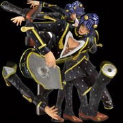 「ジョジョの奇妙な冒険 覚悟はいいか？マグネットホルダー Black ver.」（c）LUCKY LAND COMMUNICATIONS/集英社