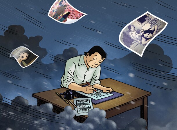 「TATSUMI」公開記念、京都で下元克己と巴里夫が劇画を語るトークショー