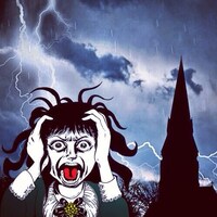 楳図かずお恐怖スタンプ (c)KAZUO UMEZZ/SHOGAKUKAN