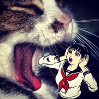 楳図かずお恐怖スタンプ(c)KAZUO UMEZZ/SHOGAKUKAN