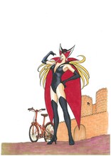 安達哲による「タイムボカンシリーズ ヤッターマン」のイラスト。(c)安達哲／タツノコプロ／月刊ヒーローズ