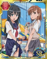 来店特典の「『とある魔術の禁書目録 頂点決戦』SRカード」(c)鎌池和馬/冬川基/アスキー・メディアワークス/PROJECT-RAILGUN S (c)やおきん