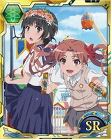 来店特典の「『とある魔術の禁書目録 頂点決戦』SRカード」(c)鎌池和馬/冬川基/アスキー・メディアワークス/PROJECT-RAILGUN S (c)やおきん