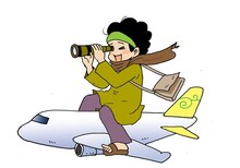 番組用にヤマザキマリが描き下ろした自画像。