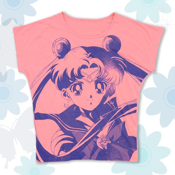 「美少女戦士セーラームーン フルプリント ドルマンTシャツ face柄 ピンク」(C)Naoko Takeuchi(C)武内直子・PNP・東映アニメーション