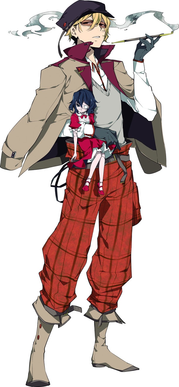 春河35により文豪キャラ化された綾辻行人。