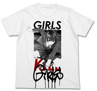 「デストロ246」に登場する伊万里と、"GIRLS KILL GIRLS"という言葉がデザインされた「伊万里Tシャツ」。