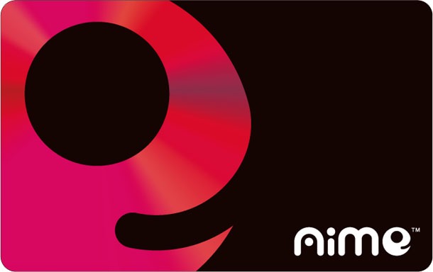 コミックマーケット84にて先着順で配布される、「Aimeカード」。